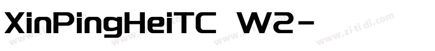 XinPingHeiTC W2字体转换